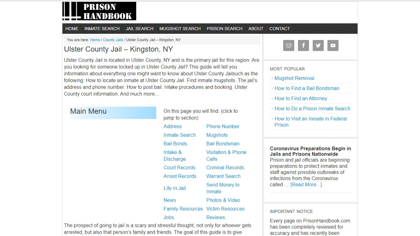 Ulster County Jail – Kingston, NY