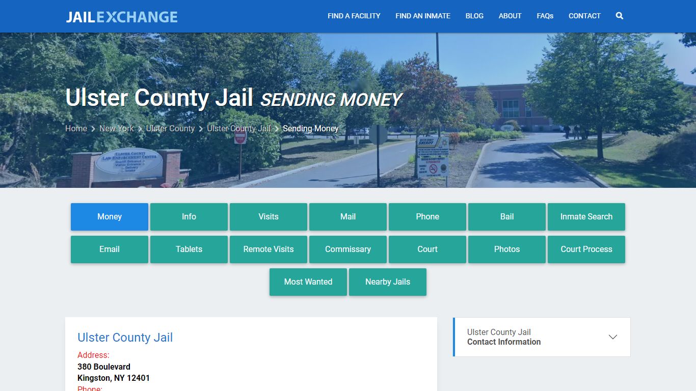 Send Money to Inmate - Ulster County Jail, NY - Jail Exchange